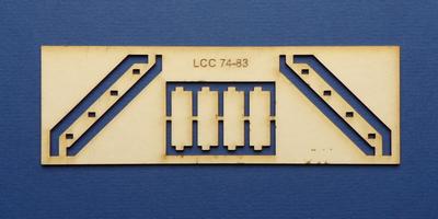 LCC 74-83 O gauge staircase for coal stage